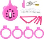 All parts of Breathable Resin Chastity Cage