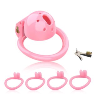Breathable Resin Pink Chastity Cage