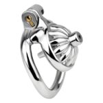 Stainless Steel Chastity Cage with Urethral Dilator