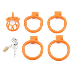 resin chastity cage colorful skin-friendly material accessory kit view
