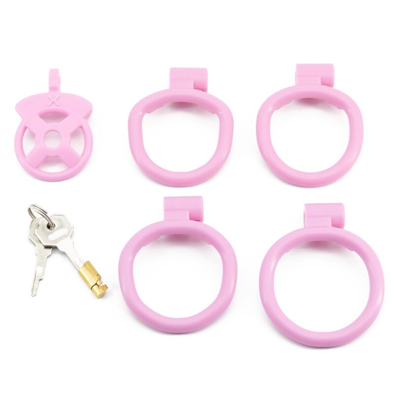 Pink Resin X Chastity Cage
