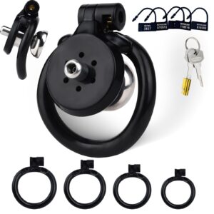 Flat Black Negative Chastity Cage