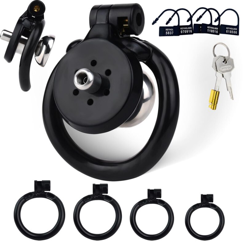 Flat Black Negative Chastity Cage