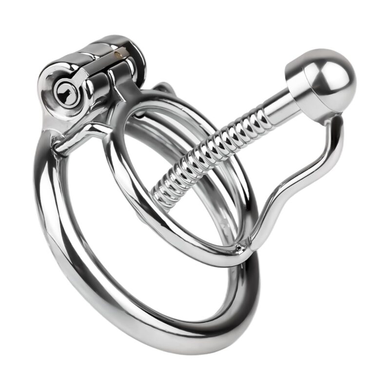 Stainless Steel Urethral Dilator Chastity Cage