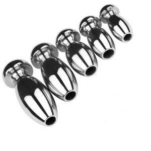 5-Piece Hollow Urethral Sound Set for Deep Penis Insertion Play