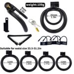 Small Double-Ring Black Chastity Cage Set