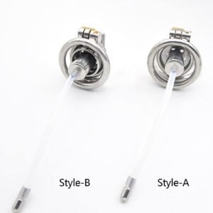 metal steel chastity cage stainless urethral cage-invisible lock back product view