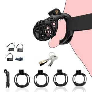 Men's Imitation Labia Chastity Cage