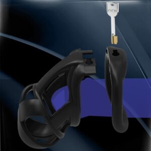 silicone chastity cage ergonomic back product view