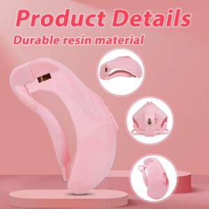 Pink vagina chastity cage resin detail graphic