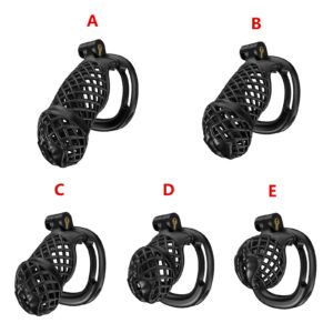 resin chastity cage imitation labia back product view