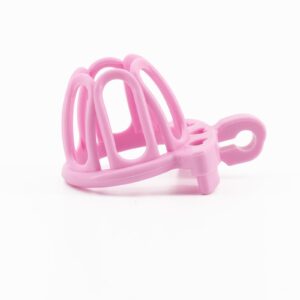 resin chastity cage colorful skin-friendly material detail close-up