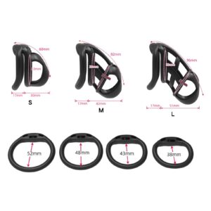 silicone chastity cage ergonomic wearing guide graphic