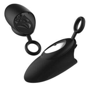 12-Mode Glans Vibrator & Cock Ring Trainer – Full 3D Vibration Cup