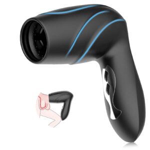 Handheld Electric Masturbator Cup with 10 Vibration & Suction Modes