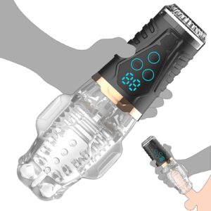 High-Frequency Electric Masturbator Cup with 9 Suction & Vibration Modes