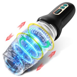 360° Rotating Male Masturbator with 5 Rotation & 10 Vibration Modes