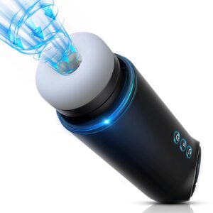 Hands-Free Electric Masturbator Cup with 4 Thrust & Suction Modes, Heat & Voice