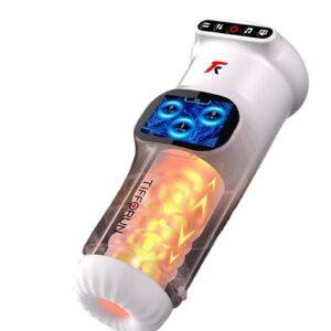 9-Mode Telescopic & Vibrating Male Masturbator with LCD Display