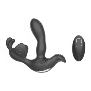 Suction-Friendly Anal Dildo with 7 Modes & Cock Ring – USB Rechargeable