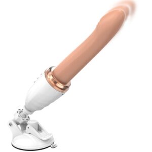 Male Anal Vibrator with Suction Base – 25cm Thrusting Dildo