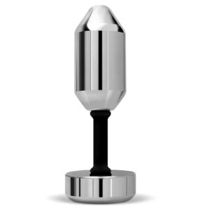 Heavy Steel Butt Plug with Detachable Chain for BDSM Play