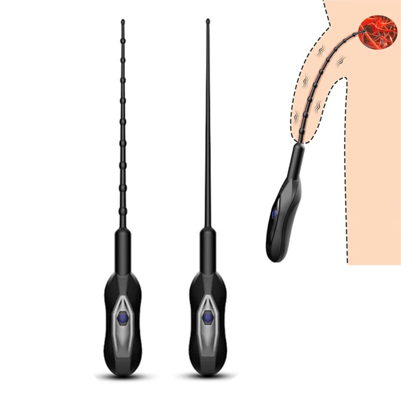 Silicone Penis Vibrator Dilator 10 Modes for Urethral Sensation (Type B) Silicone Penis Vibrator Dilator 10 Modes for Urethral Sensation (Type B)