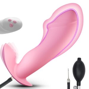 Inflatable Anal Plug with 10 Vibration Modes for SM Expansion Play