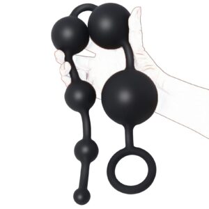 6-Ball Silicone Anal Beads – Gradual Stretch Plug for G-Spot & Prostate Play