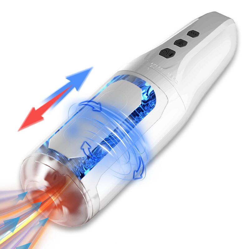 3D Vagina Masturbator with 4 Suction & 8 Vibration Modes for Men