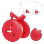 Nipple & Clit Vibrator with APP Remote – 9 Modes, Breast Stimulator