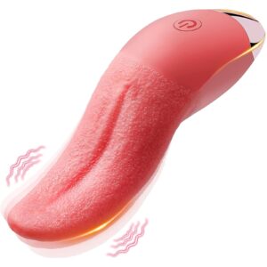 Realistic Tongue Vibrator with 10 Modes – Clit & Nipple Oral Simulation(Type-A)