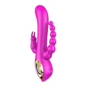 3-in-1 Rabbit Vibrator – Clit, G-Spot & Anal Stimulator for Women