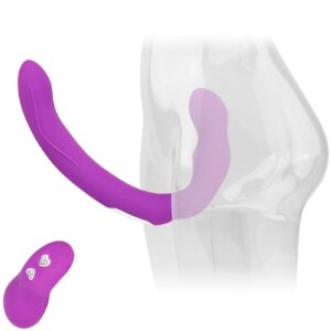 Strapless Double Dildo Vibrator with 10 Modes & Remote Control