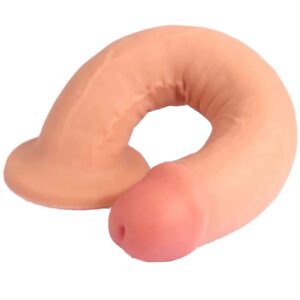 Realistic Silicone Dildo with Suction Cup, Waterproof G-Spot Anal Plug for Men & Women