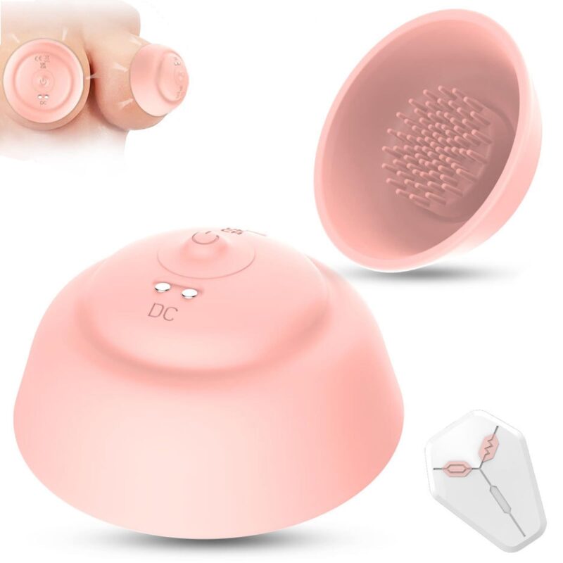 10-Mode Remote-Controlled Nipple Vibrator for Women & Couples – Pink Set 10-Mode Remote-Controlled Nipple Vibrator for Women & Couples – Pink Set