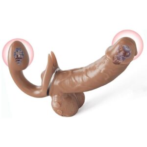 Strap-On Dildo 9 Vibe 9 Thrust Remote for G-Spot Clitoris