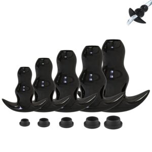 Hollow Butt Plug Kit for Filling & Wearable Play（5 Size）