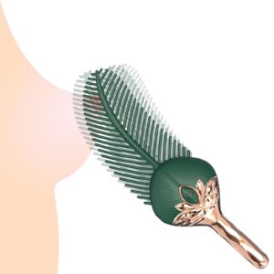 Feather Tip Clit & G-Spot Vibrator – 10 Modes for Nipple & Body Tease