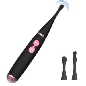 High-Frequency G-Spot & Clit Vibrator – 10 Modes + 2 Interchangeable Tips