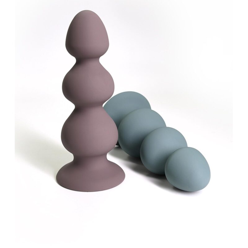XXL Beaded Butt Plug with 3 Balls for Anal Stretch & Prostate Play