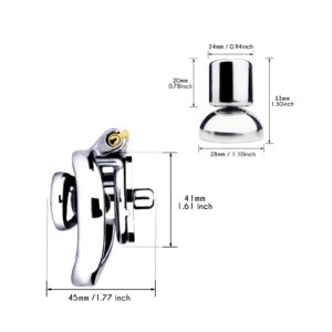 metal silicone chastity cage cock set dildo lock wearing guide graphic