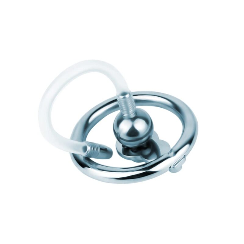Flat Chastity Cage with Urethral Plug – Extreme Compression Design