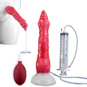 Squirting Anal Plug Liquid Silicone Multi-Color Realistic Dildo Sex Toy