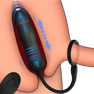 Anal Plug Prostata Massager for Men Flexible Penis Ring Couples Sex Toy