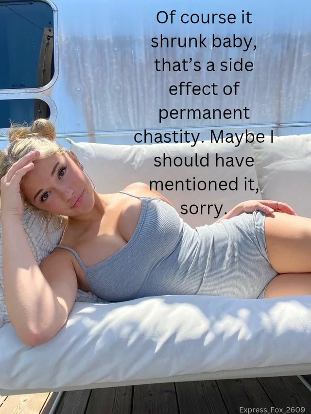 male chastity caption 21