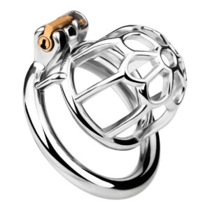 Stainless Steel Male Chastity Cage – Secure Lock Device Trainer Kit