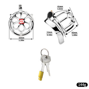 Stainless steel chastity cage dimensions with keys