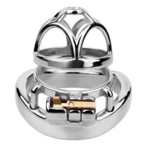metal steel chastity cage stainless stealth lock solitary feature detail graphic