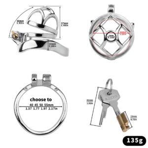 metal steel chastity cage stainless stealth lock solitary control feature graphic